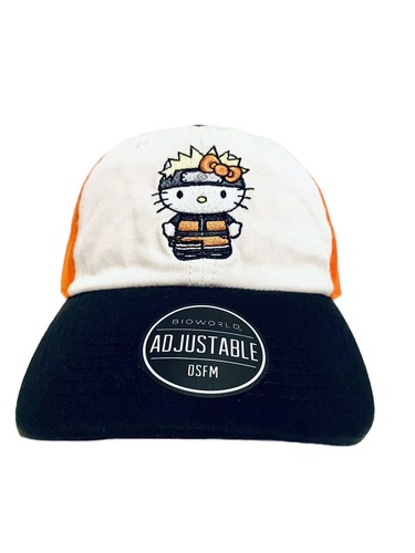 Naruto Shippuden x Hello Kitty Baseball Cap Embroidered Adjustable Back Adult - Picture 6 of 7