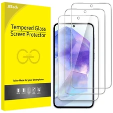 JETech Screen Protector for Samsung Galaxy A55 5G 6.6-Inch, 3-Pack