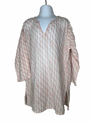 GIRLS ROBERTA ROLLER RABBIT 100% COTTON LONG SLEEVE TUNIC DRESS Sz 4 seahorses