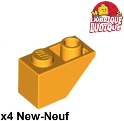 Lego 4x Slope Inverted Reverse Hang 45 2x1 Bright Light Hellorange 3665 NEU