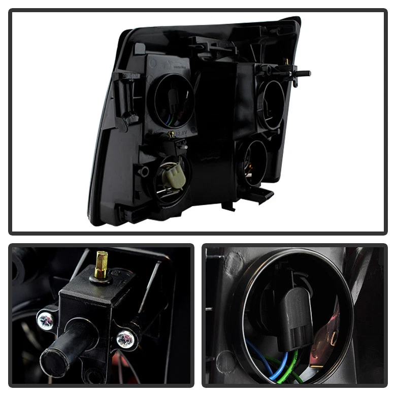 Juego de faros negros 2003 2004 2005 2006 Cadillac Escalade (modelo HID) Foto 4 de 4