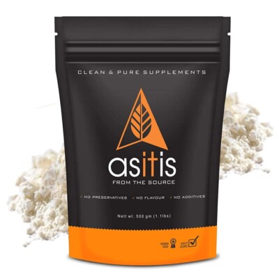 AS-IT-IS Nutrition Whey Protein Concentrate 80% Unflavoured, 500gm