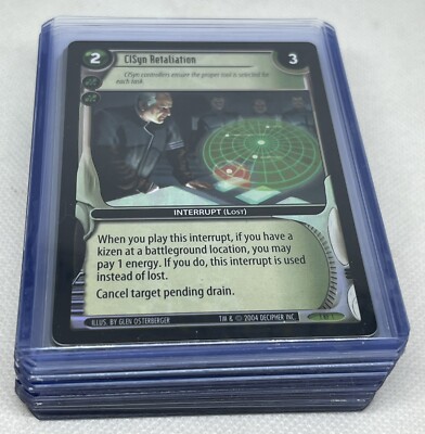 Decipher Wars TCG Trading Card Game Incursion Rare Foil 1 Rf 1 - 18 Set