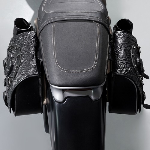 Motorcycle Saddle Bags Side Tool Bag Luggage For Harley Sportster XL 883 XL 1200 - Picture 13 of 17