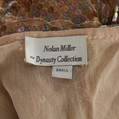 Vintage Nolan Miller Dynasty Collection Silk Beaded Sequin Top Women's Small - Picture 9 of 9
