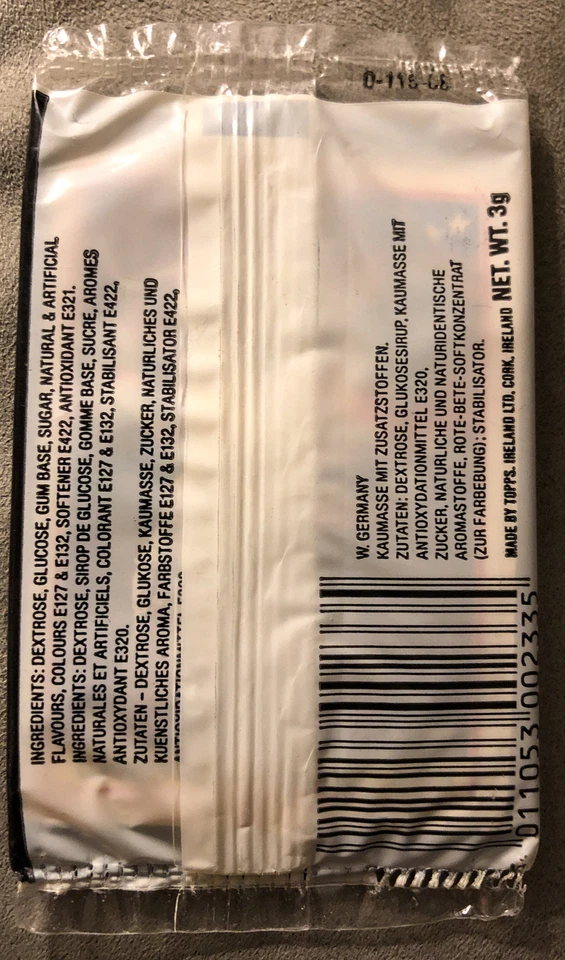 1988 Topps UK Minis American Baseball Pack Darryl Strawberry T Candy Maldonado B Foto 2 de 2