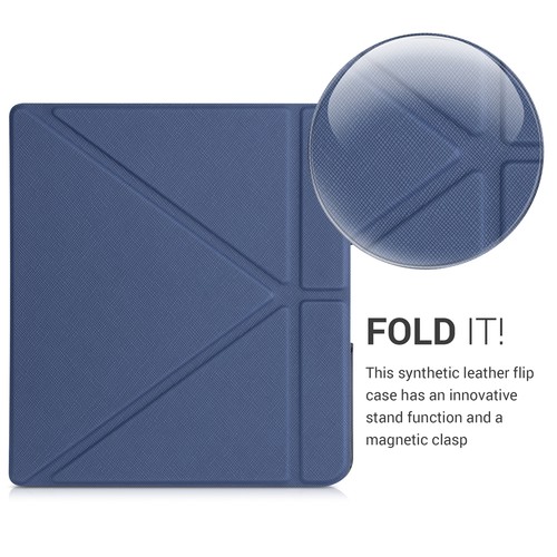Étui rabattable simili cuir pour Kobo Forma - Photo 2/9