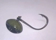 4 SHEEPSHEAD JIGS BLACK OLIVE 2/0 4/0 hook choice Hogfish Hog Snapper