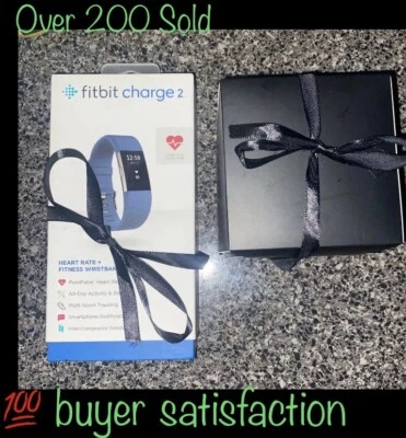 Fitbit Charge 2 Tracker Display Mdl Tested ✅+2 Bands & Cord