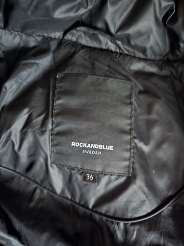 ROCKANDBLUE Daunenjacke, Gr. 36, schwarz, Kapuze, Fellkragen, Top! - Bild 10 von 11