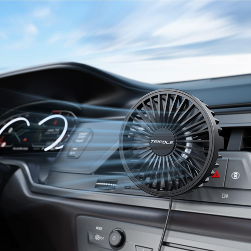 Car Fan USB Powered - Powerful 3 Speed, Portable Cooling Clip Fan for Car Vent, - Picture 8 of 12