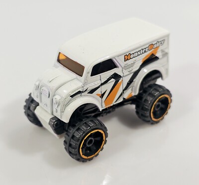 Hot Wheels Monster Dairy Delivery White Truck 1:64 LOOSE