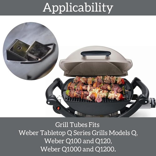 Tube de Brûleur 60040 et Allumeur Weber 80462,Compatible avec Weber Q100,Q120 - Photo 5/8