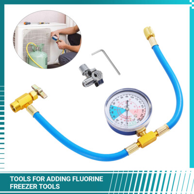 #ad BPV31 Bullet Piercing Tap Valve Kits w Pressure Gauge Refrigerator Fluoridation $15.88