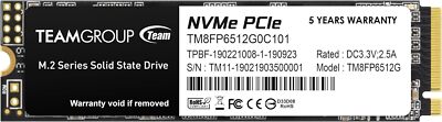 Teamgroup Mp33 512Gb Slc Cache 3Dnand Tlc Nvme Pcie Gen3x4 M.2 2280 In Personal 