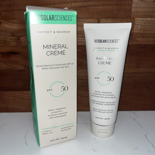 MDSolarSciences Mineral Creme SPF 50 3.4 oz. Sun Protection Exp 4/25