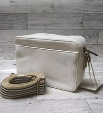 Thirty One 31 Off White Smooth Pebble Boutique Crossbody Purse NEW