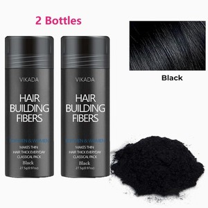 VIKADA Hair Building Fiber Hair Loss Concealer Thickening Fibers Black 27.5g