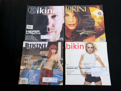 Lot of 4 Bikini Magazine  Action Film Cars Rock n Roll'' 1990's,  Only 1 on Ebay!