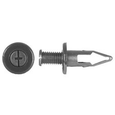 Zoro Select D-123Pk Push-In Rivet, Dome Head, 10 Mm Dia., 28 Mm L, Nylon Body,,