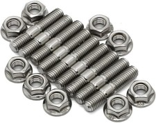 AUTOVIC Exhaust Manifold Stud Kit 9 Pcs 304 Stainless Steel Exhaust Manifold Bol