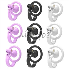 Sissy Reverse Chastity Cage Negative CB Lock Male Abstinence Chastity Device 