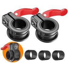 Adjustable 1-Inch Barbell Clips - Quick Release Locking Weight Clamps Pair