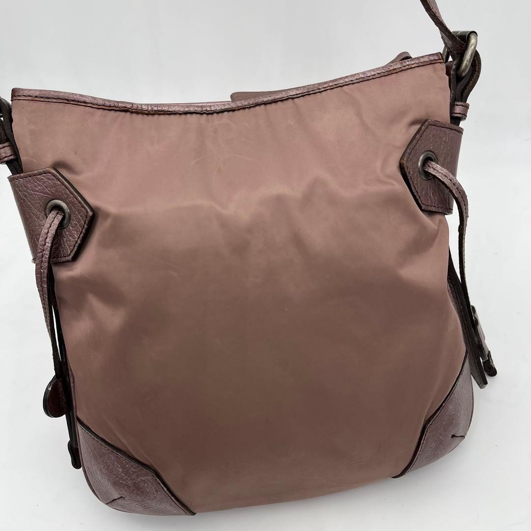 Used  Burberry Crossbody Shoulder Bag Nova Check Logo Hardware Mauve Pink JAPAN thumbnail 3