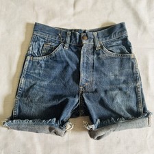 Levi s Vintage Xs Shorts 22 Waist Blue Faded Denim Frayed