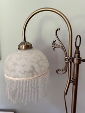floor lamp with glass shade