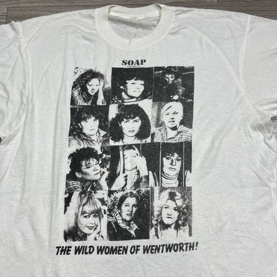 Vintage 80s Prisoner Cell Block H T Shirt Wild Women Of Wentworth Soap Opera 