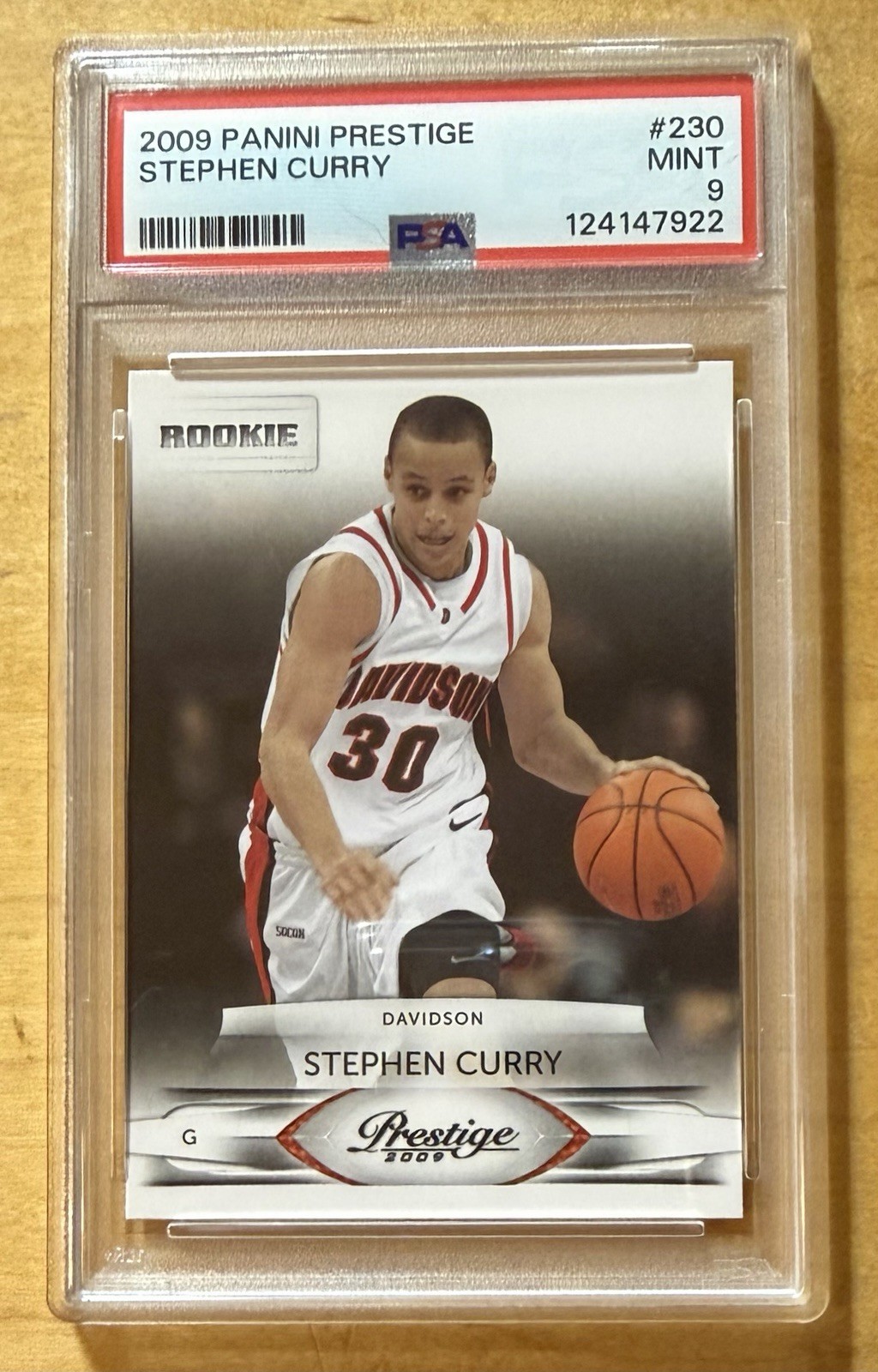 Stephen Curry Rookie 2009-10 Panini Prestige #230 PSA 9 Mint