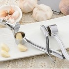 Heavy Duty Stainless Steel Garlic Squeezer Press Crusher Removable Kitchen Tool