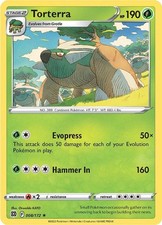Torterra Holo Rare SWSH09: Brilliant Stars 008/172 NM