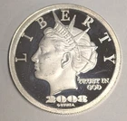 2008 NORFED $20 Liberty ~ 2/5 oz .999 Silver Fractional Round