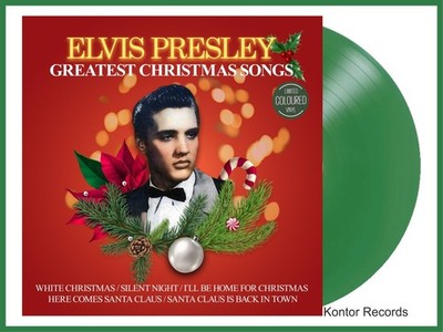 Elvis Presley ''greatest christmas songs'' green-coloured Vinyl LP NEU Album 2023