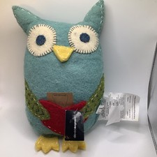Felted Owl Tooth Fairy Pillow 11x7 1/2 By Creative Co-Op
