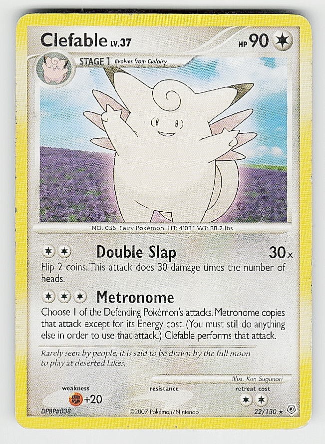 Diamond and Pearl #22/130 Clefable