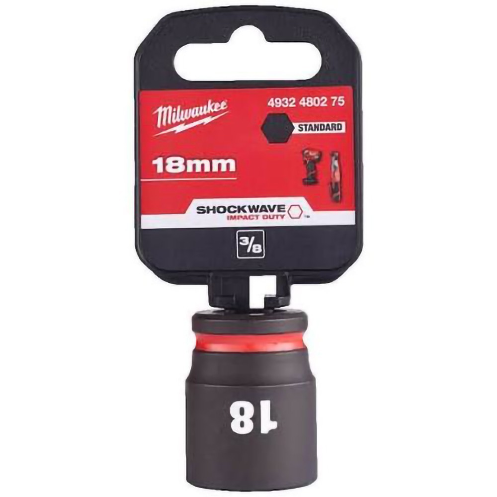 Milwaukee 18mm ShockWave Impact Duty 3/8" Drive Impact Socket