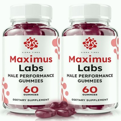 Maximus Labs Gummies for Men - Energy, Stamina & Male Vitality Support - 2 Pack