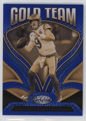 2022 Certified Gold Team Mirror Blue 53/75 Matthew Stafford #GT-7 3hd
