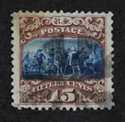 CKStamps: US Stamps Collection Scott#119 15c Pictorial Used Lightly Toned