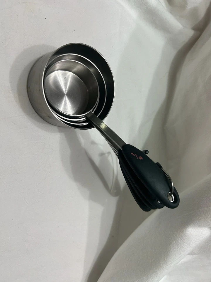 Measuring Cups, 4-Piece - Stainless Steel - Image 2 of 3