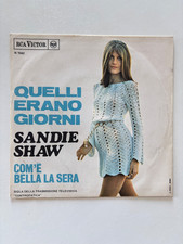 Sandie Shaw ITALIAN 45 SINGLE Those Were the Days PICTURE SLEEVE!!! RCA Rarity