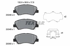 Textar Front Brake Pads Set For Dodge Emgrand Geely Hyundai Kia Accent Attitude
