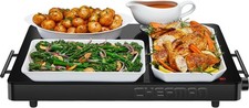 Chefman Electric Warming Tray w/ Adjustable Temperature Control Open Box 