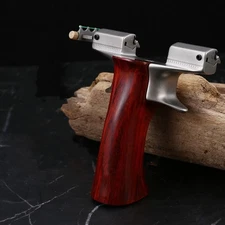 Flat Band Slingshot Quick Release with Precious Wood Handle Comfortable Max