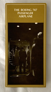 1969 The Boeing 747 Passenger Airplane Fold-Out Marketing Brochure