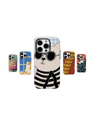 Lustige Haustier Katzen Offensive MagSafe Hülle für iPhone 11-17 & Samsung S20-S25 Modelle