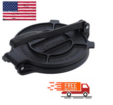 Victoria Cast Iron Tortilla Press,Tortilla and Roti Maker Black, 6.5 Inches Size